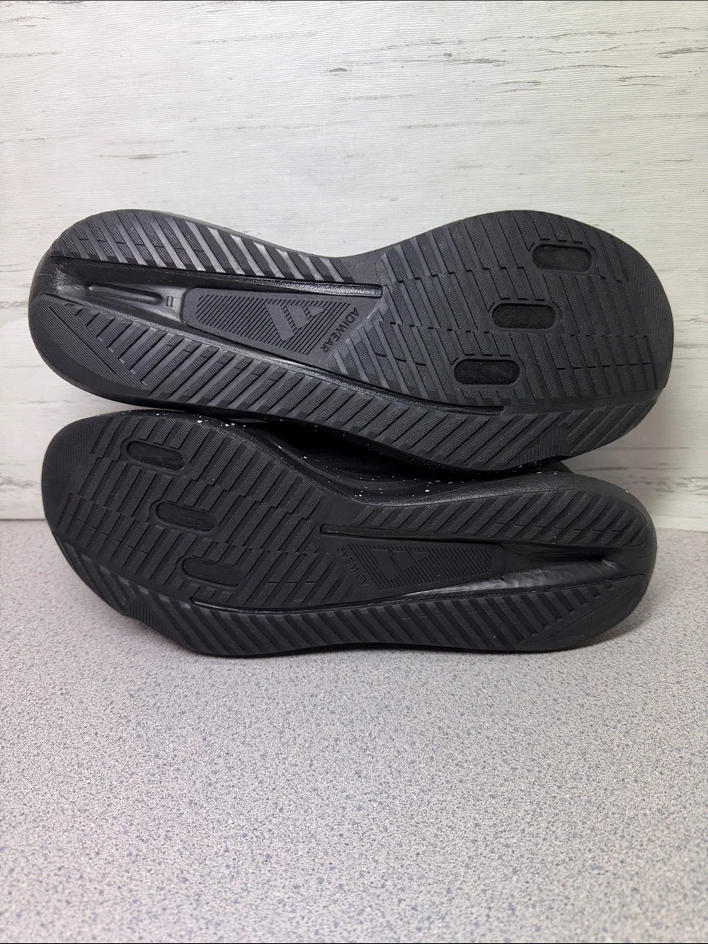 adidas Men's Black Athletic Shoes with Silver Stripes